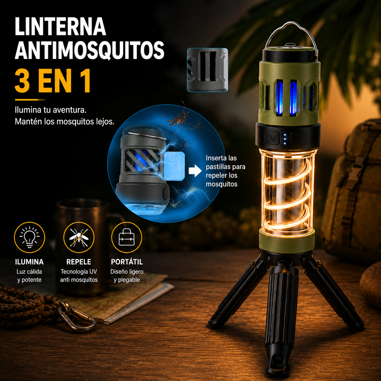 LINTERNA 3 EN 1
